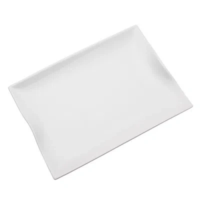 Fitz And Floyd Everyday White Rectangular Serving Platter