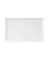 Fitz And Floyd Everyday Whiteware Rectangular Rim Platter In White