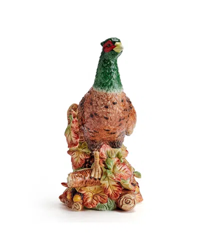 Fitz And Floyd Fall Harvest Pheasant Figurine In Brown