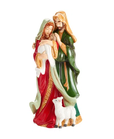 Fitz And Floyd Holiday Musical Holy Family Figurine, 9.5-in In Green