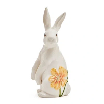 Fitz And Floyd Meadow Rabbit Figurine In White