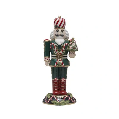 Fitz And Floyd Nutcracker Sugarplum King With Tree In Multi