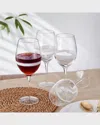 Fitz And Floyd Organic Band Red Wine Glasses - Set Of 4 In White