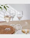 Fitz And Floyd Organic Band White Wine Glasses - Set Of 4