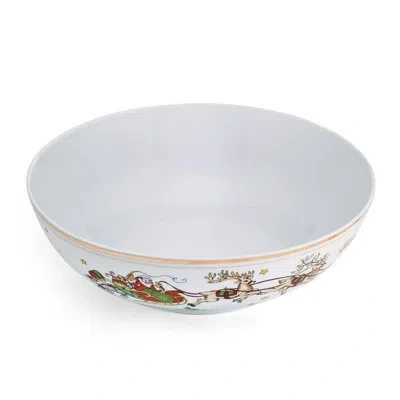Fitz And Floyd St. Nicholas 9.5-in Serve Bowl In White