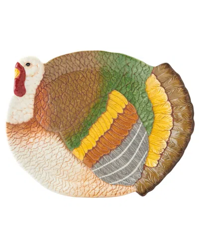 Fitz And Floyd Thanksgiving Traditional Large Platter In Assorted