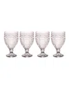 Fitz And Floyd Trestle Goblets, Set Of 4 In Smoke