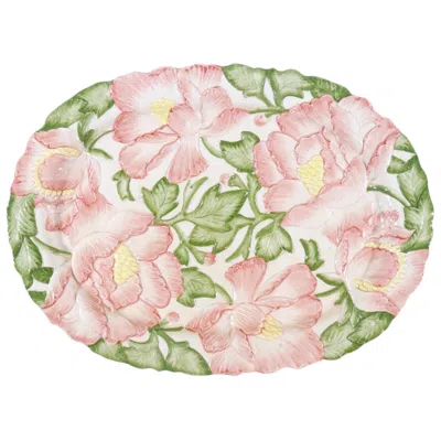 Pre-owned Fitz And Floyd ‘tuileries' Ceramic Serving Platter In Sand