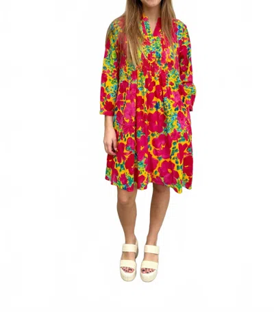 Fitzroy & Willa Linda Dress In Picante Poppy
