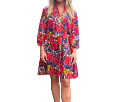 Fitzroy & Willa Linda Dress In Picante Watercolor