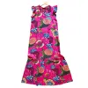 FITZROY & WILLA WOMEN'S ELLA MAXI DRESS WITH RUFFLE IN PINK