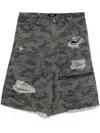 Five Cm Camo-printed Shorts In Grau