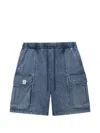 Five Cm Cargo Drawstring Shorts In Blue