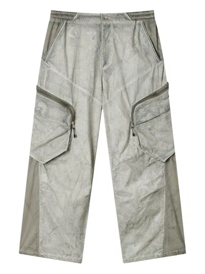 Five Cm Cargo-pocket Elasticated Trousers In Gray