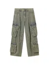 Five Cm Cargo-pocket Jeans In Green