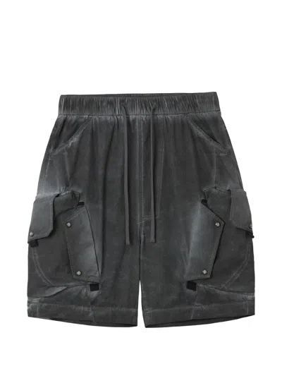 Five Cm Cargo Pocket Shorts In Black