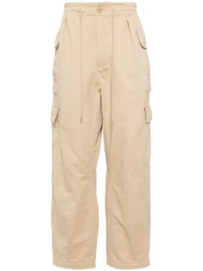 Five Cm Cargohose Mit Geradem Bein In Braun