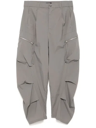 Five Cm Schmal Zulaufende Cargohose In Grau