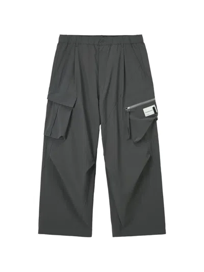 Five Cm Cargo-pocket Trousers In Gray