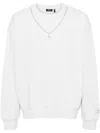Five Cm Chain Detailing Sweatshirt In Grau