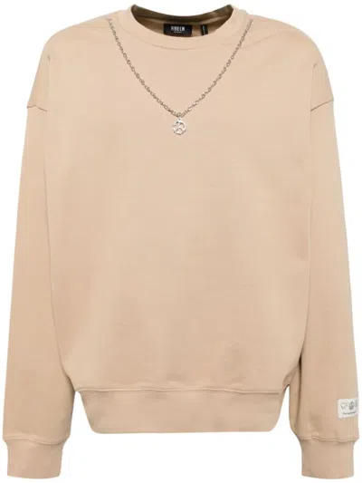 Five Cm Chain-link Sweatshirt In Neutrals