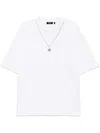Five Cm Chain T-shirt In Weiss