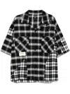 Five Cm Kariertes Hemd In Schwarz