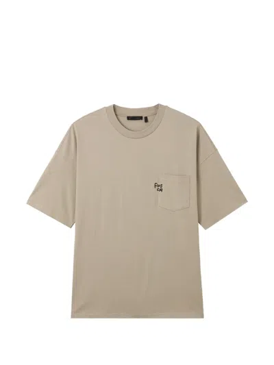 Five Cm Chest-pocket T-shirt In Brown