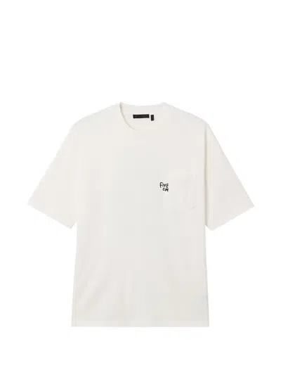 Five Cm Chest-pocket T-shirt In White