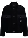 Five Cm Corduroy Button-up Jacket In Blue