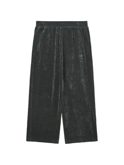 Five Cm Corduroy-effect Track Pants In Black