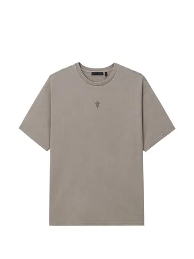 Five Cm Crew-neck Graphic T-shirt In Neutral