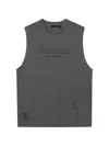 Five Cm Distressed Tank Top In Gray