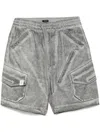Five Cm Drawstring Cargo Shorts In Grau