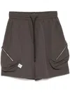 Five Cm Cargo-shorts Mit Kordelzug In Grau