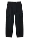 Five Cm Drawstring Cargo Trousers In Blue