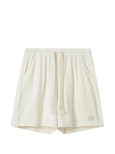 Five Cm Drawstring-detail Cotton Shorts In Neutral