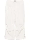 Five Cm Drawstring Wide-leg Trousers In Nude