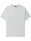 Five Cm Drop-shoulder Cotton T-shirt In Grey