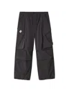 Five Cm Elasticated Multi Pocket Trousers In Gray