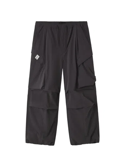 Five Cm Elasticated Multi Pocket Trousers In Gray