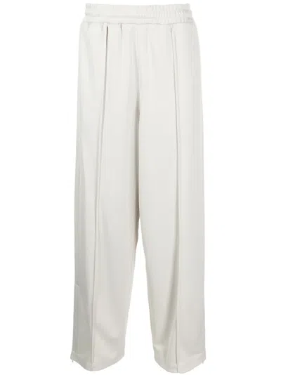 Five Cm Elasticated-waist Straight-leg Trousers In 中性色