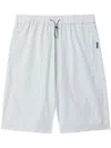 Five Cm Elasticated-waist Textured Shorts In Grey