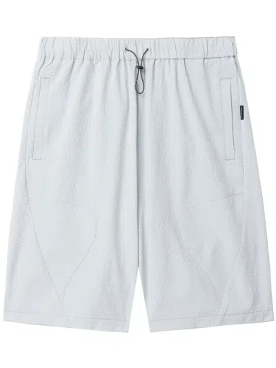Five Cm Elasticated-waist Textured Shorts In Grey