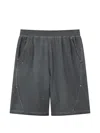 Five Cm Shorts Mit Elastischem Bund In Gray