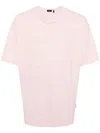 Five Cm Embroidered Cotton T-shirt In Pink