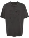 Five Cm Embroidered-design Cotton T-shirt In Grey