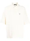 Five Cm Poloshirt Mit Logo-stickerei In White