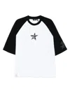 Five Cm Embroidered T-shirt In Black