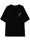 Five Cm Embroidered T-shirt In Schwarz